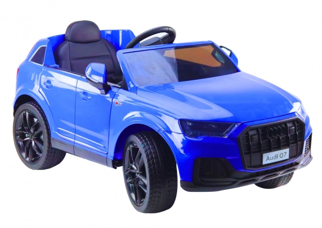 Batterijauto Audi Q7 blauw gelakt