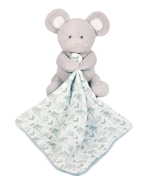 Doudou cadeau set - pluchen muis met deken van biologische katoen