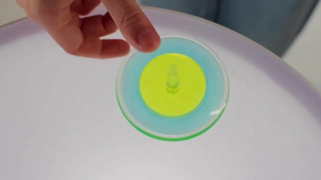 Magische spinner met lavalamp effect