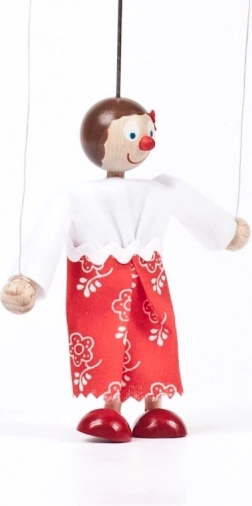 GERLICH houten marionet Maruška 12 cm