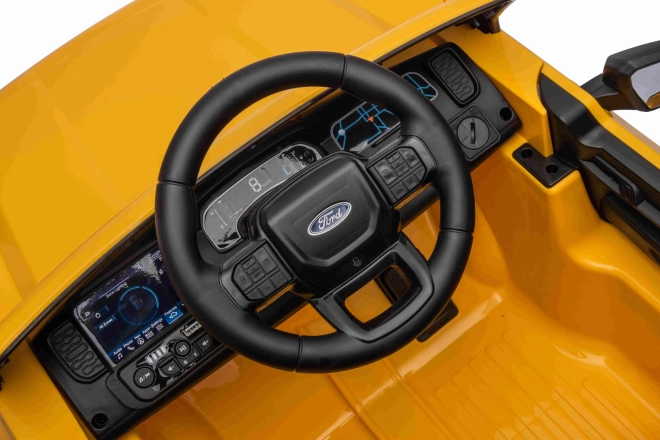 Kinder elektrische auto Ford Ranger Lift Geel