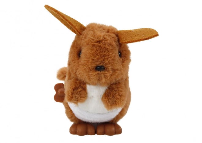 Schroefbare pluchen speelgoed Springende Kangoeroe Ornament Bruin