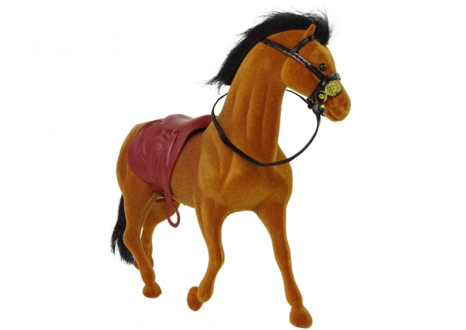Boerderij bruine fluwelen paardfiguur