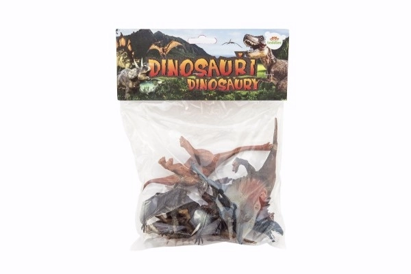 Dinosaurus plastic 15-18cm 5 stuks in zak