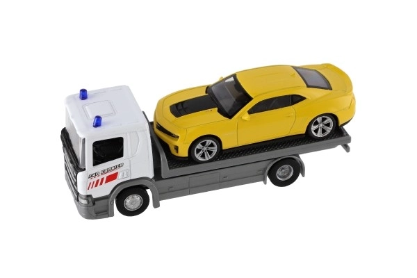 Welly Scania P320 sleepwagen en auto