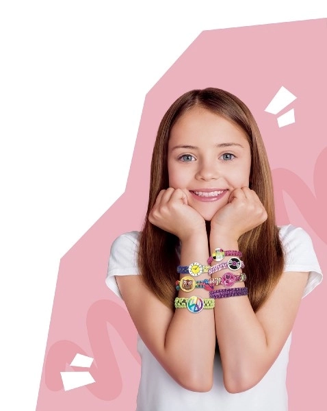 Creatieve set Maak je eigen armband - breitel met accessoires in doos 38x28x6cm