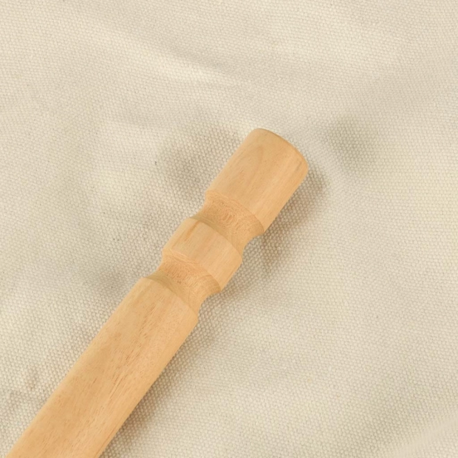 Braziliaanse hangstoel met voetensteun 130 cm beige