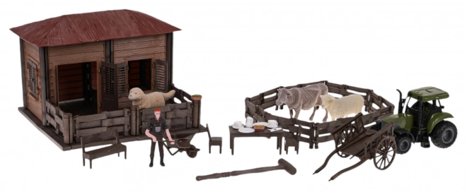 Boerderij met tractor + accessoires
