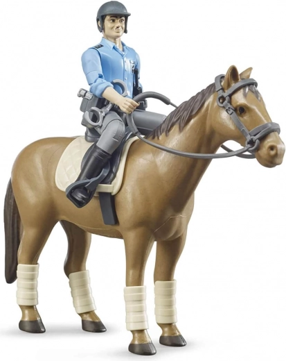 Gedetailleerd paard met ruiteruitrusting