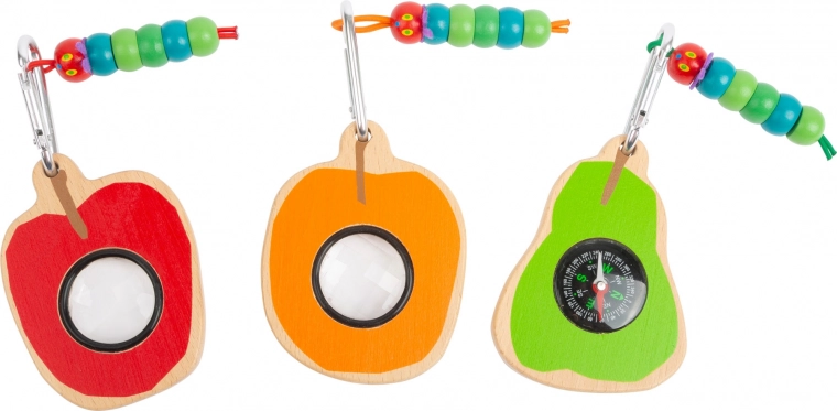 Onderzoeksinstrument voor kinderen Caterpillar met loep en kompas small foot