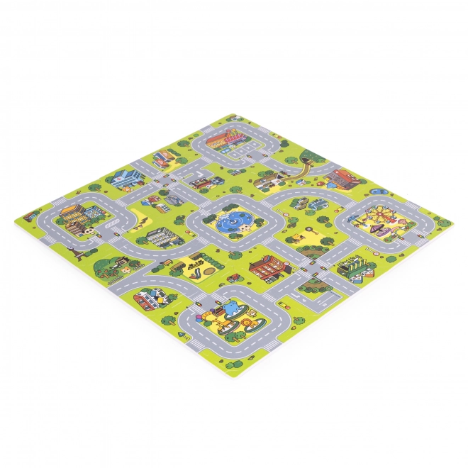 Grote EVA Speelmat voor Kinderen Stad 90,5x90,5 cm 21 stuks ECOTOYS