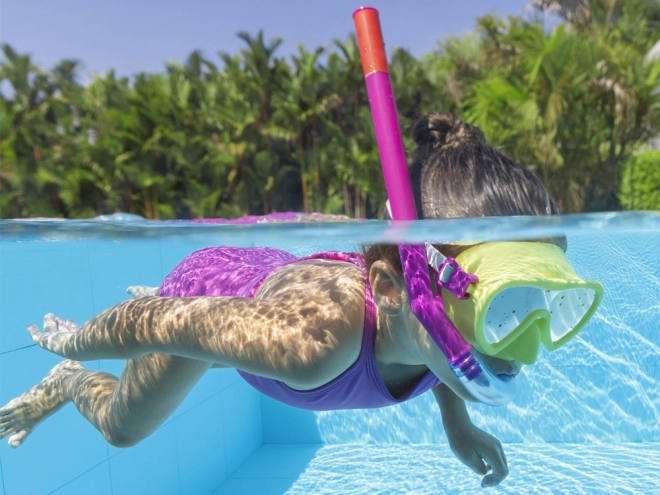 Bestway duikmasker met snorkel voor kinderen 3+ – Geel