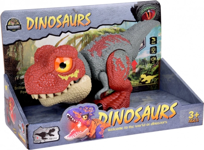 Dinosaurus Tyrannosaurus Rex met beweegbare delen en geluid- en lichteffecten