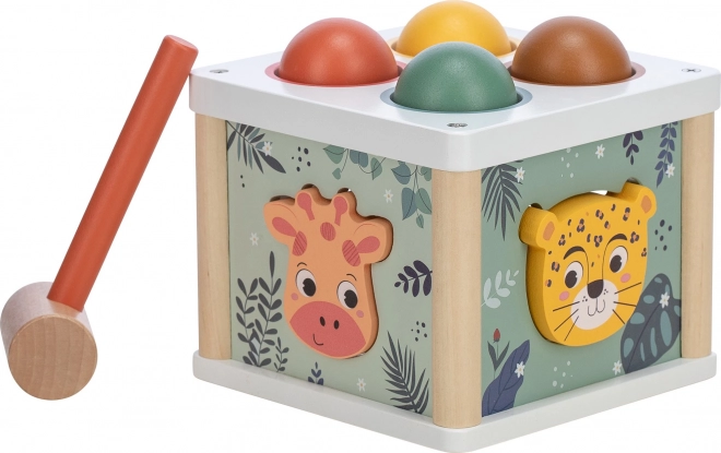 Houten Inlegdoos Dieren en Ballen