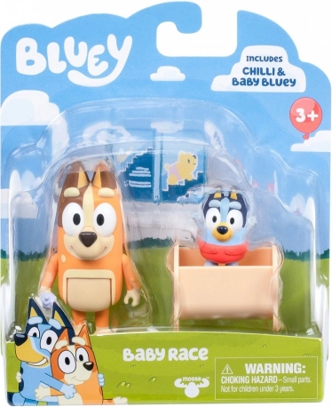 Bluey Figuren Set 2st Baby Bluey en Chilli