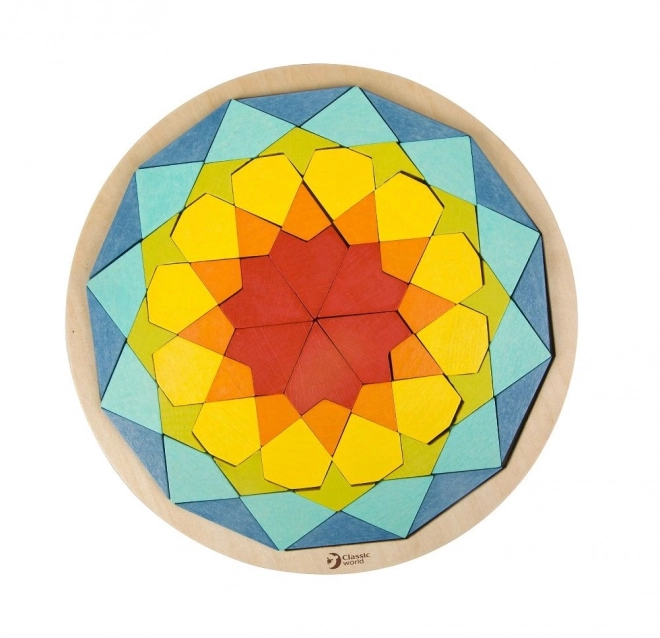 Montessori puzzel mandala - patronen, vormen en kleuren