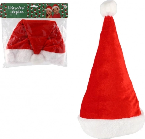 Kinderkerstmanmuts van stof, diameter 25 cm