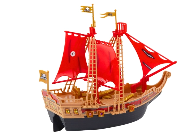 Piratenschip Lichten Geluiden Wielen Zwart