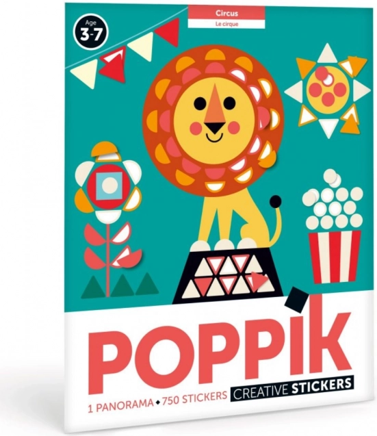 Stickerpanorama Circus van Poppik