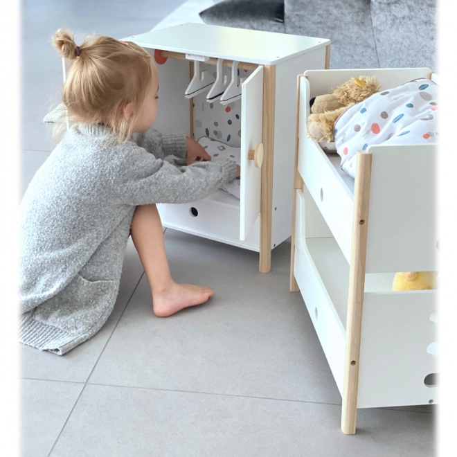 Kleine Voet Houten Bedje Kleine Knoop