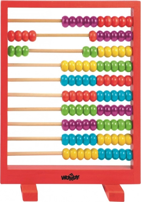 Houten abacus WOODY rood