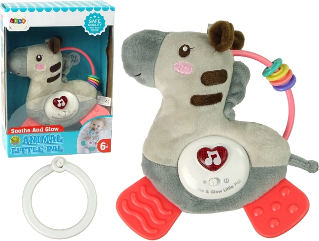 Interactieve pluchen zebra met melodieën en bijtspeeltje