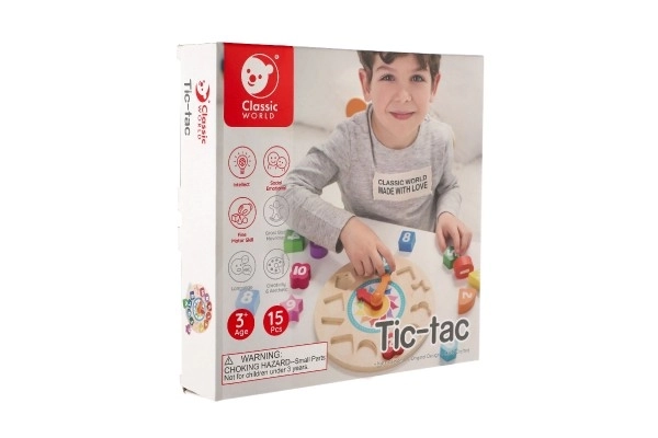 Houten educatieve klok