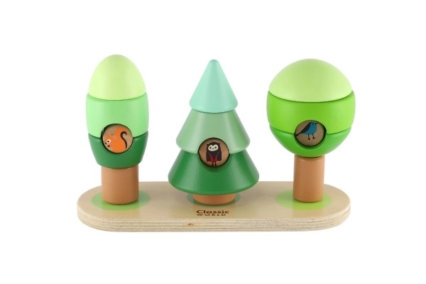 Houten puzzel - Bos met bomen