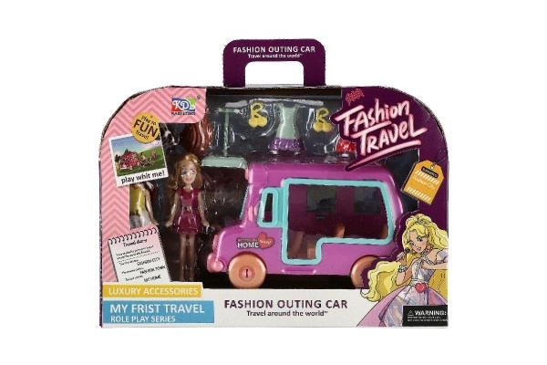 Poppen met auto en accessoires