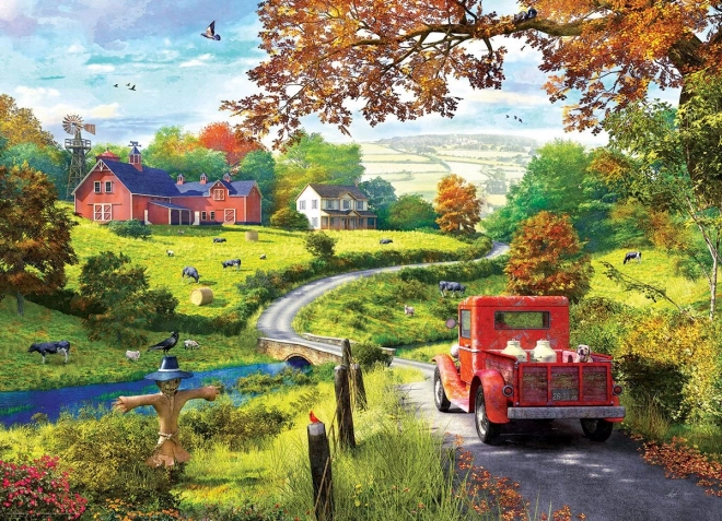 Puzzel Ritje door het Platteland 1000 stukjes EUROGRAPHICS