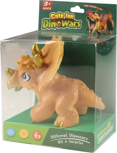 Grappige dinosaurus Triceratops 13 cm