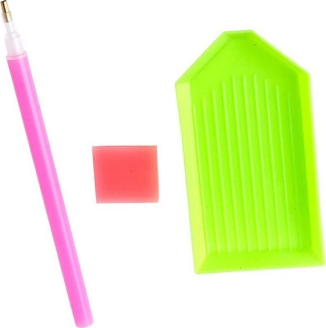 Set voor diamant schilderen - nachtelijke regenboog eenhoorn