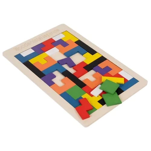 Houten puzzel/tetris Kruzzel 22667