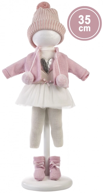 Llorens Elena realistische pop met zacht stoffen lichaam 35 cm
