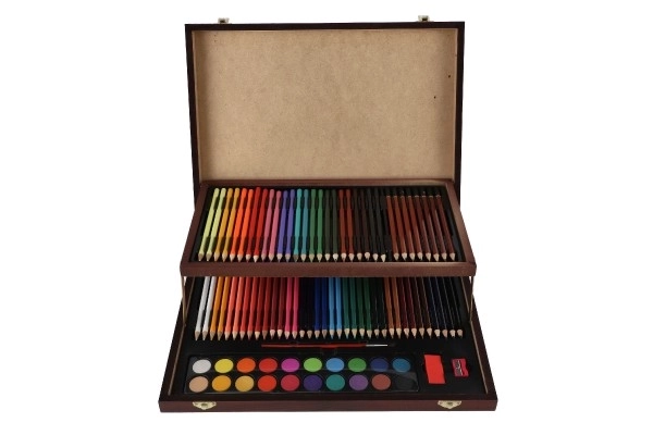 Schilderkist Art box in houten koffer - 91 stuks