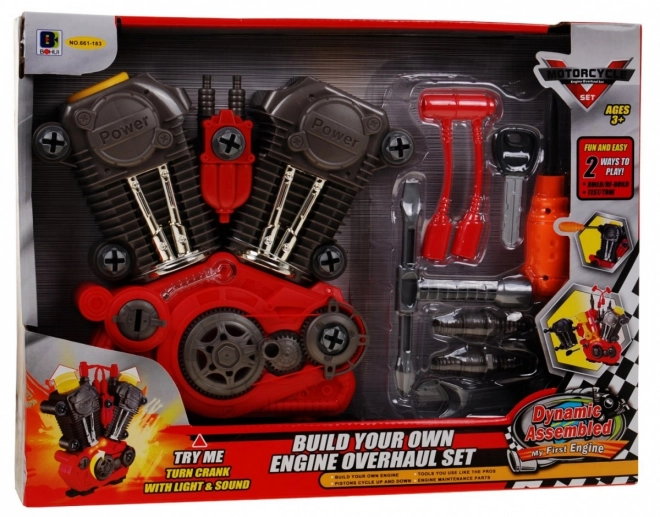 Kinderset voor monteurs - schroefbare motor