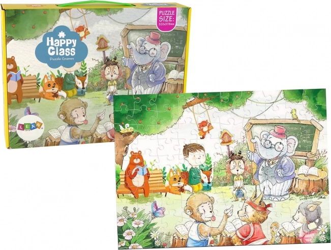 Puzzel Dierenschool 100 Stukjes