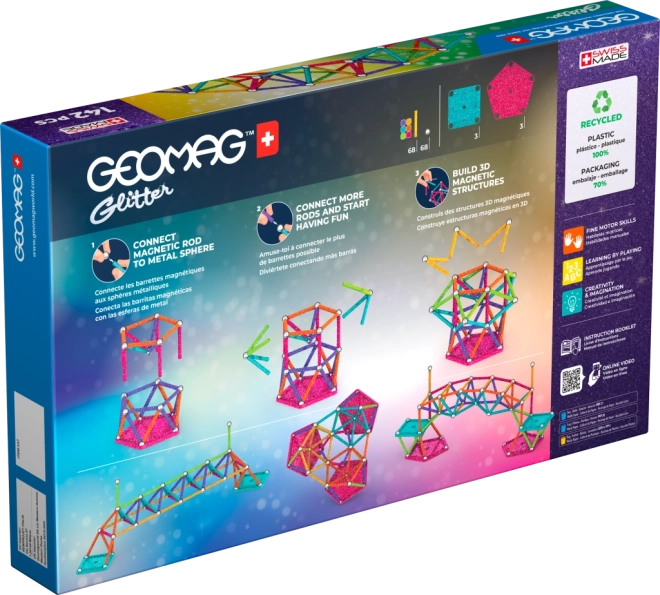 Geomag Glitter bouwset 142 stuks