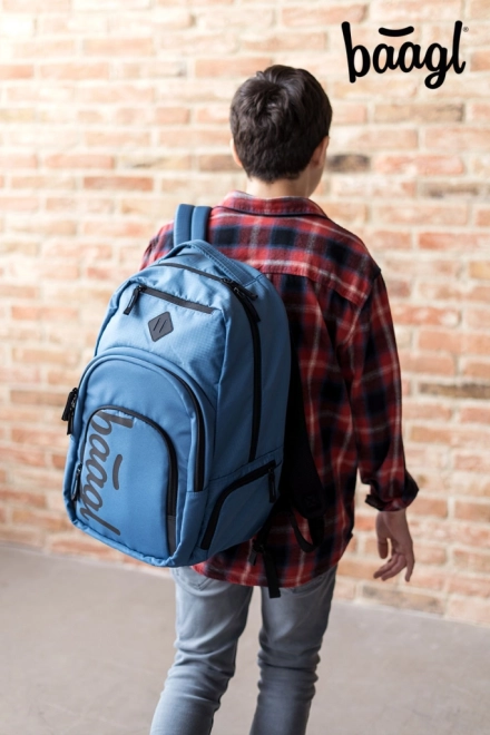 Set BAAGL Coolmate Ocean Blue: Rugzak, Etui en Zak