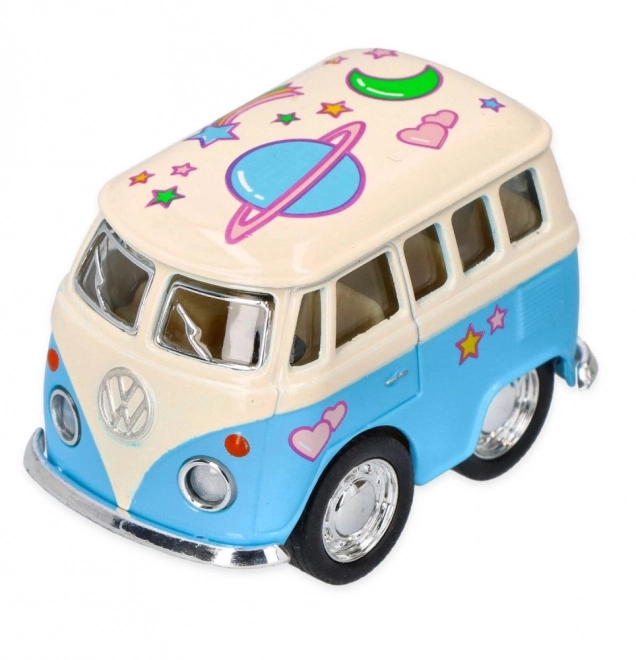 Metalen model Volkswagen mini busje 5cm