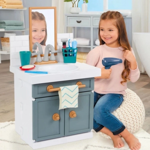 Blazende föhn voor styling