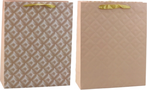 Cadeautas met licht beige reliëf