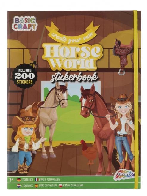 Magisch boek met paardenstickers