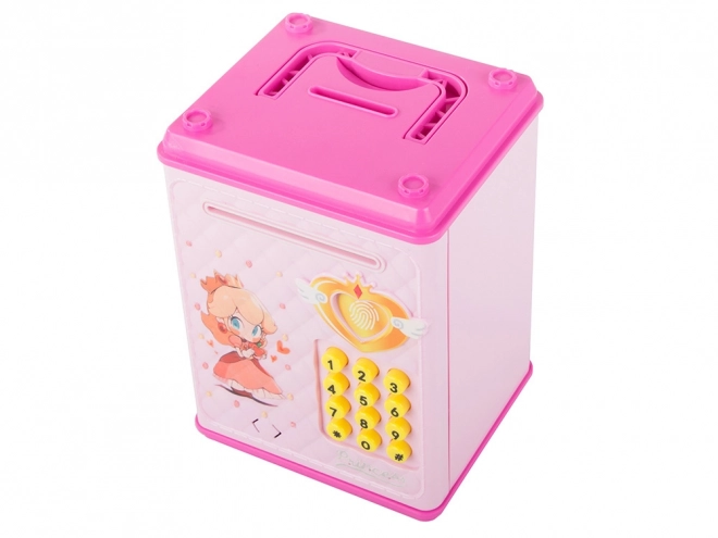 Kinderkluis met pincode voor munten en bankbiljetten - roze