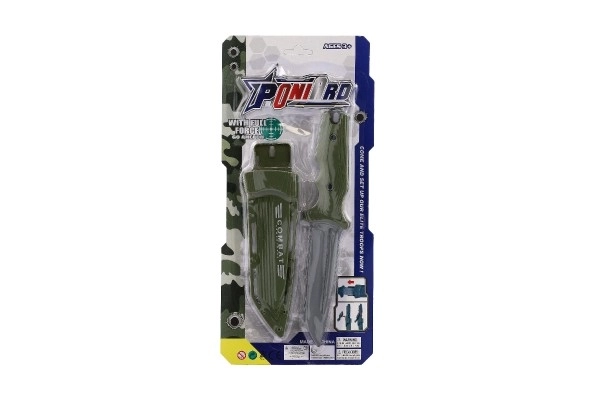 Militair mes met plastic hoes 25cm op kaart