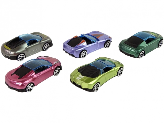 Set van Vijf Gekleurde Auto's