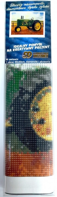 Norimpex diamant schilderen Traktor John Deere 30x40 cm