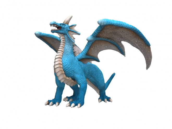 Mythische waterdraak figuur