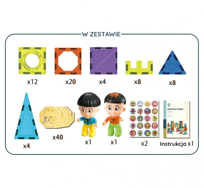Woopie magnetische bouwset kasteel 98 stuks