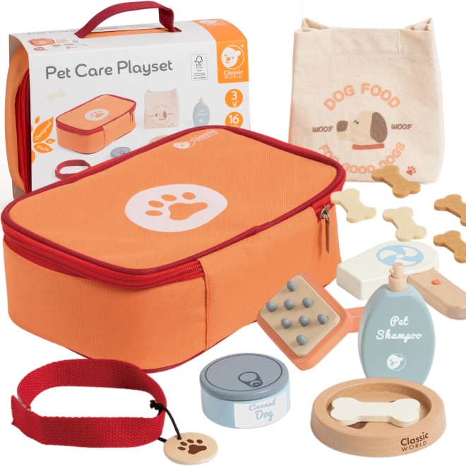 Classic World draagbare dierenarts set voor huisdierverzorging